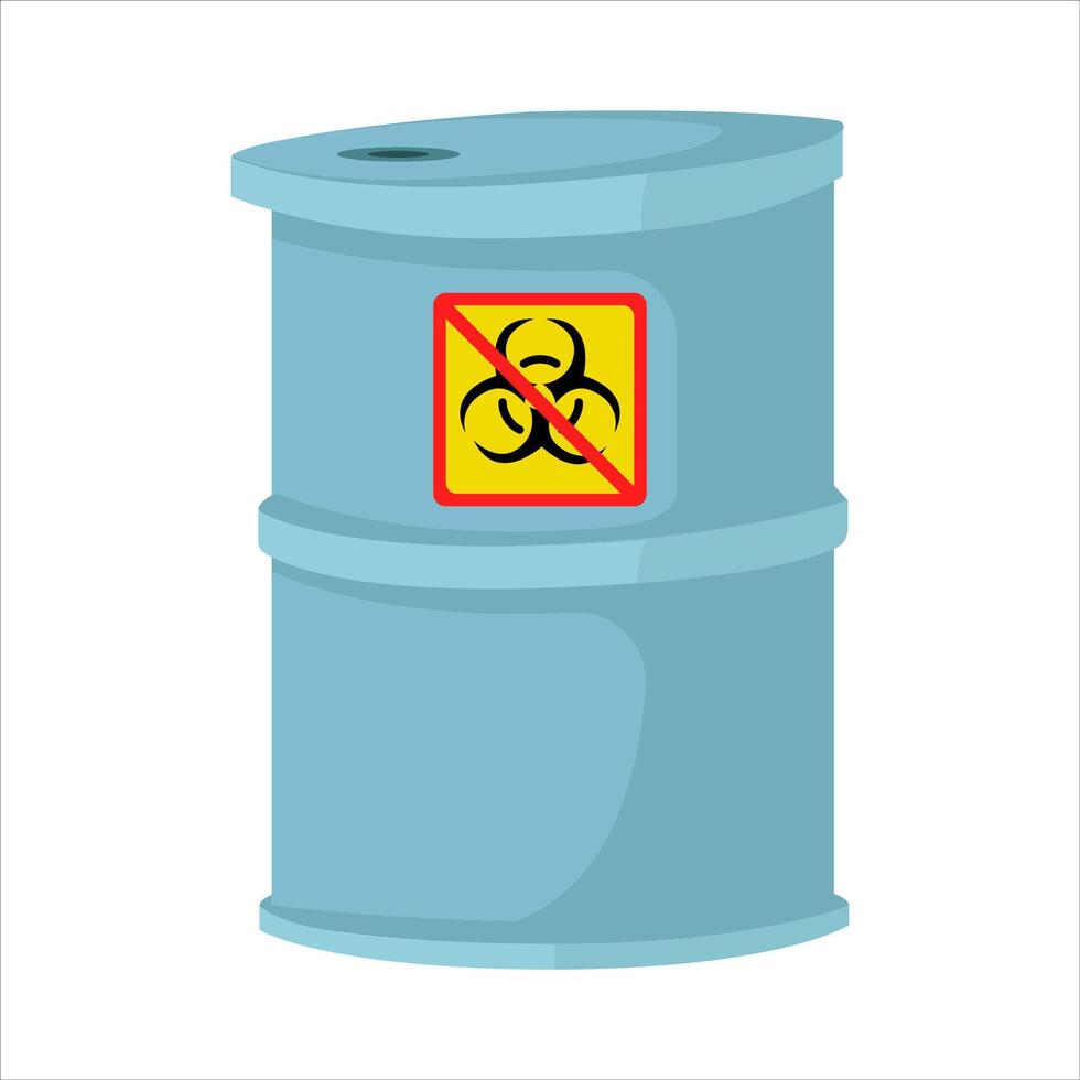 no radiation in drum illustration vector