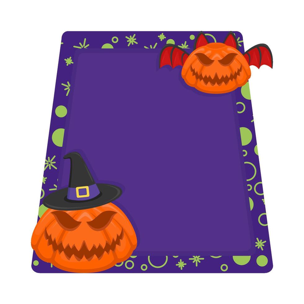 Illustration of Halloween frame vector