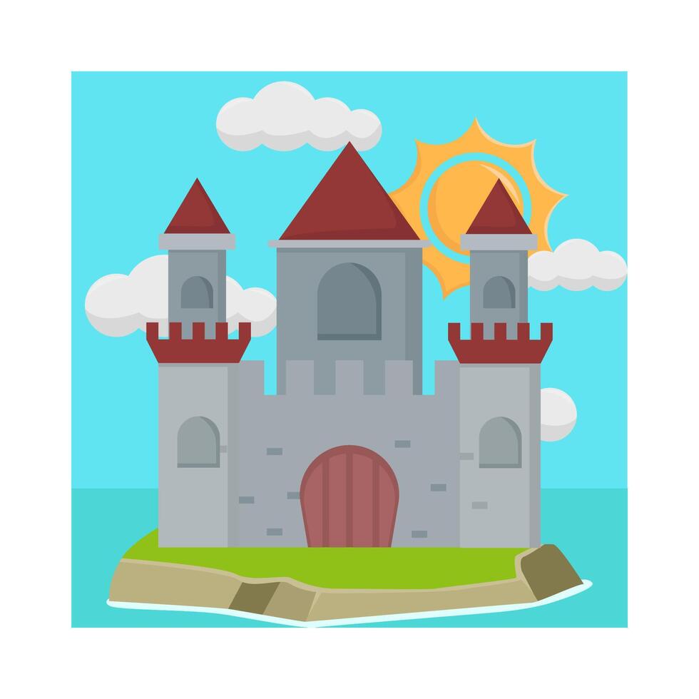ilustración del castillo vector