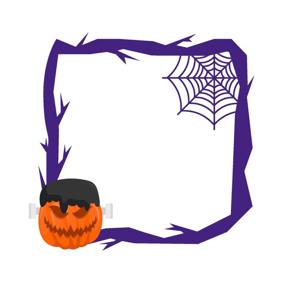 Illustration of Halloween frame vector