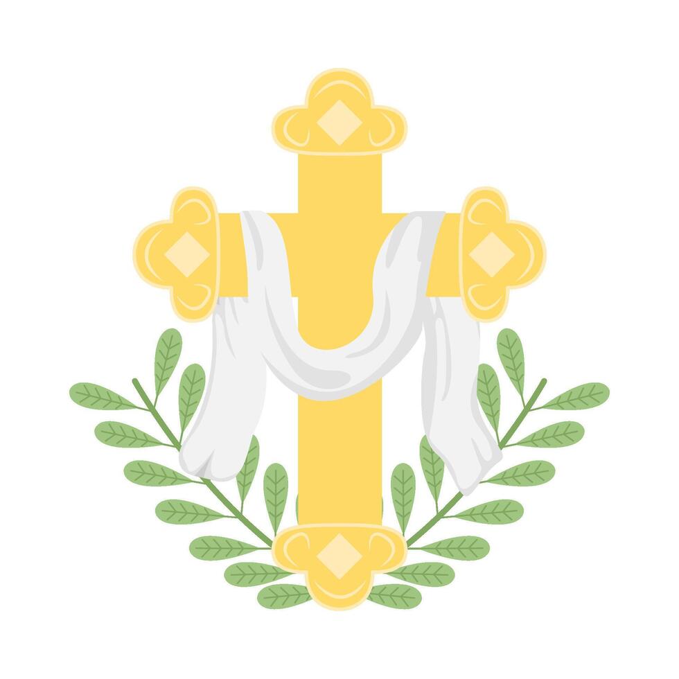 christian cross religious  illustration vector