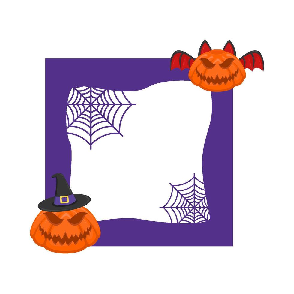 Illustration of Halloween frame vector