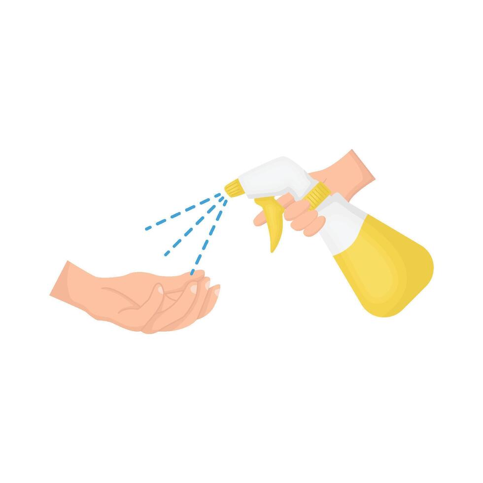 Illustration of spray bottle vector