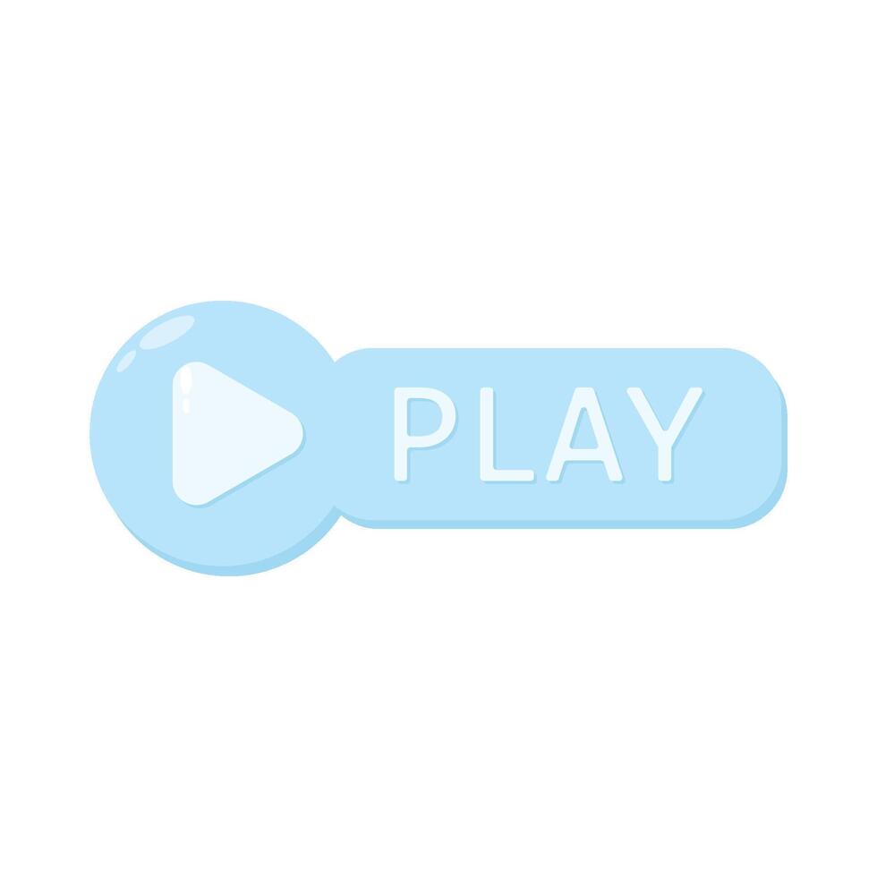 Illustration of play button vector