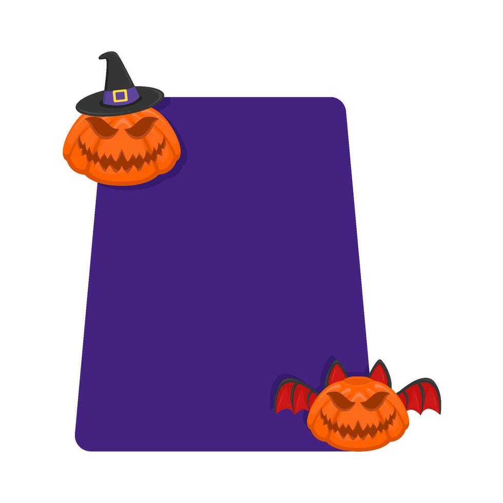 Illustration of Halloween frame vector