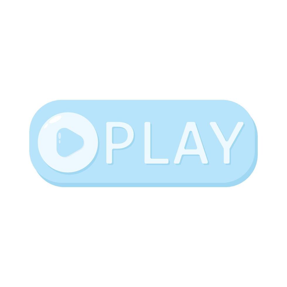 Illustration of play button vector