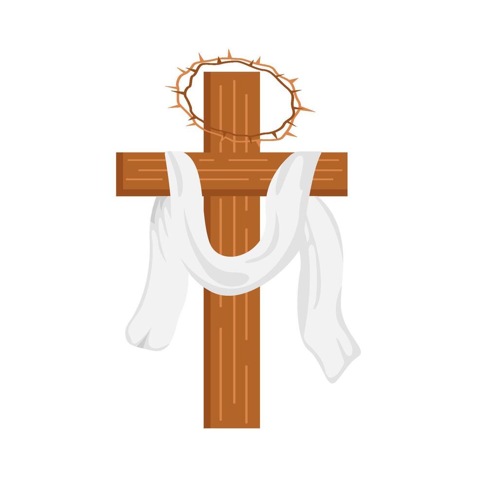 christian cross religious  illustration vector