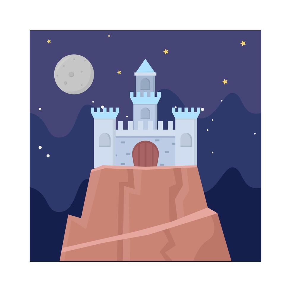 Illustration of castle vector