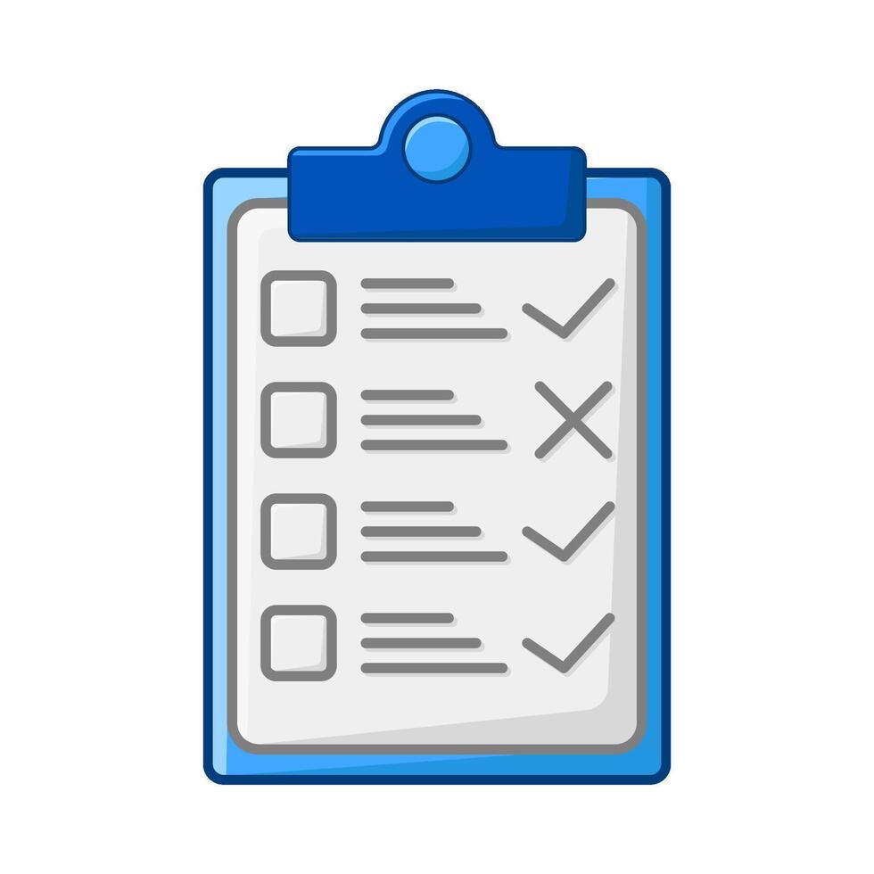 task list in clipboard illustration vector