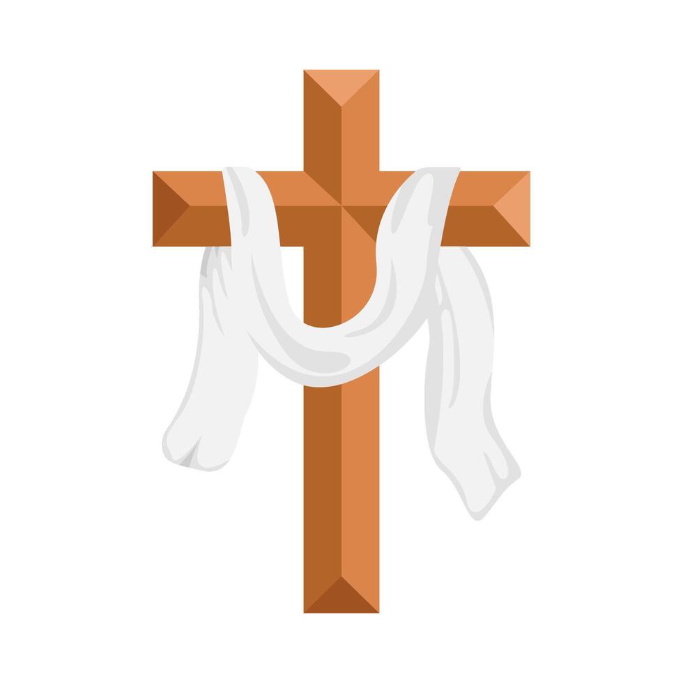 christian cross religious  illustration vector