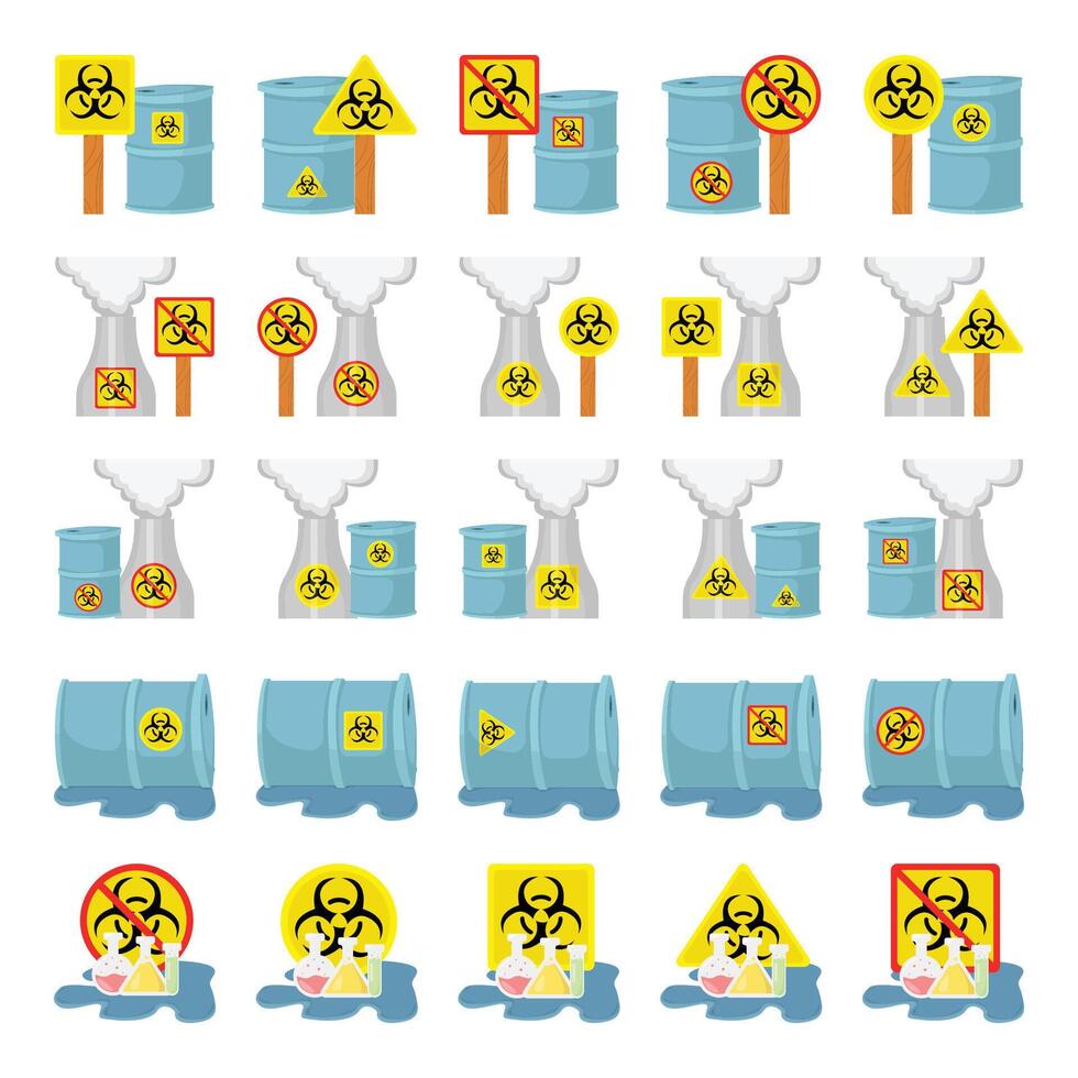 radiation pack illustration vector
