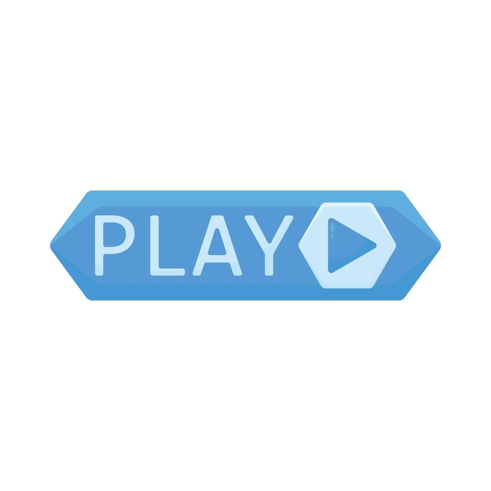 Illustration of play button vector