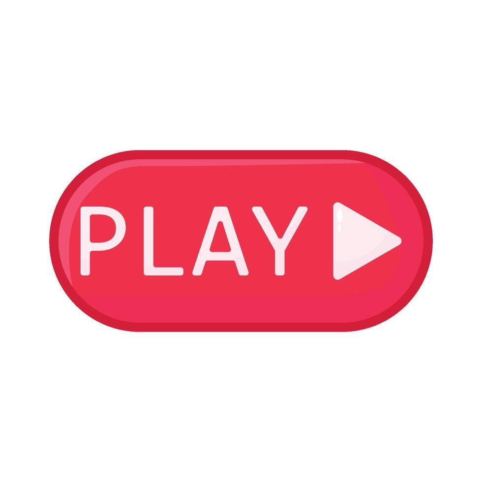 Illustration of play button vector