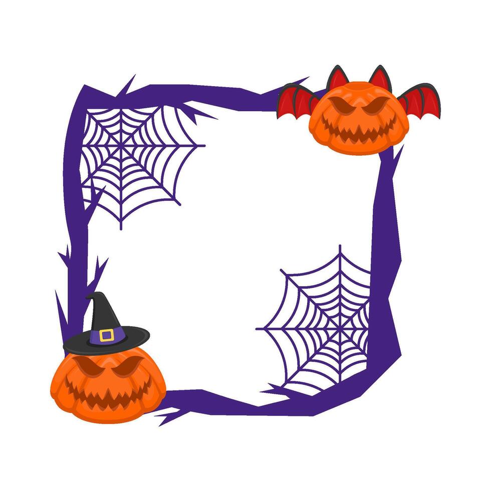 Illustration of Halloween frame vector