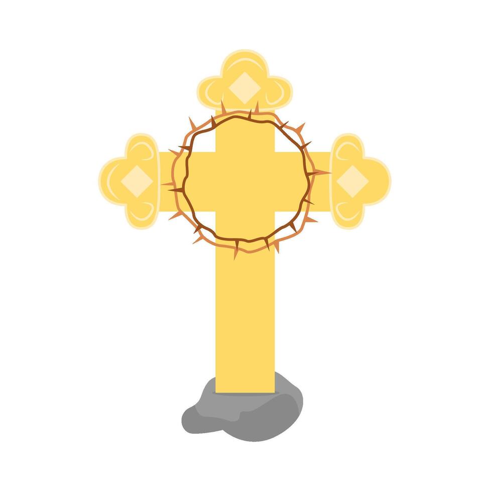 christian cross religious  illustration vector