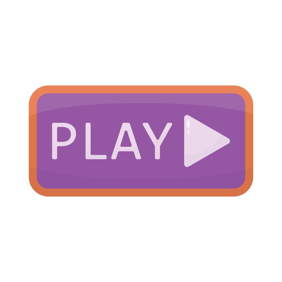 Illustration of play button vector