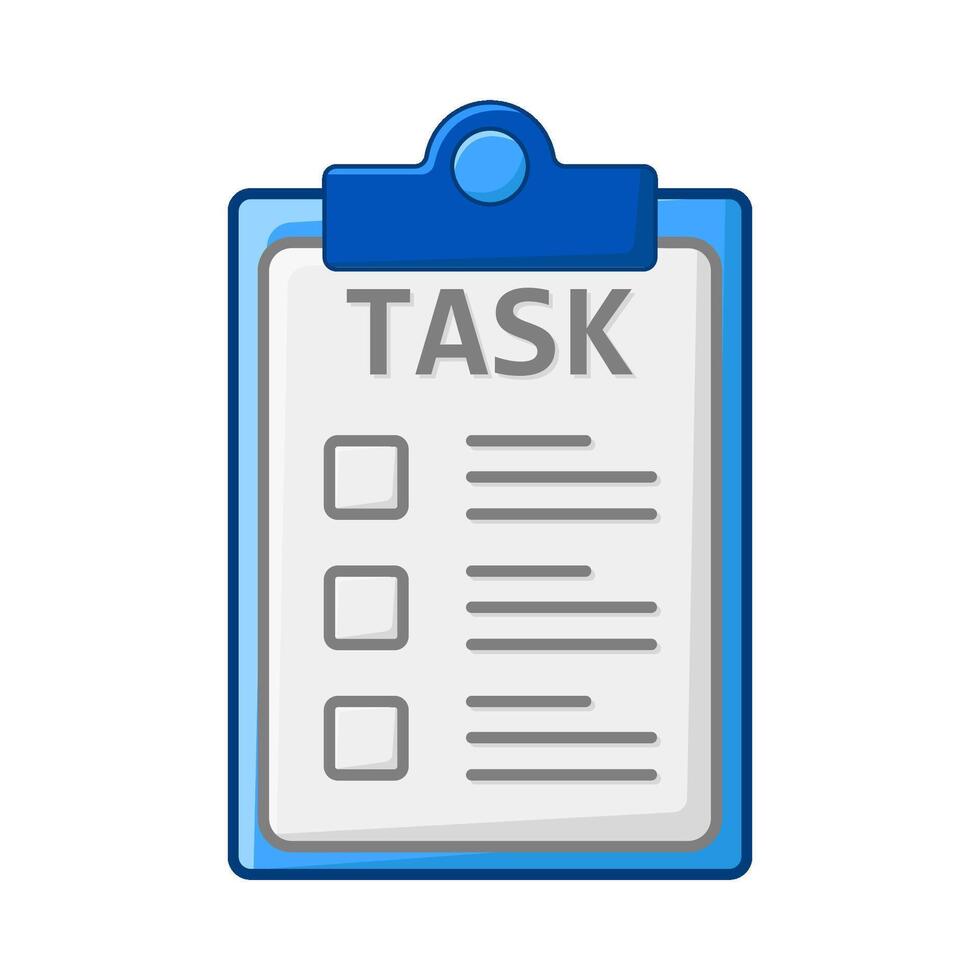 task list in clipboard illustration vector