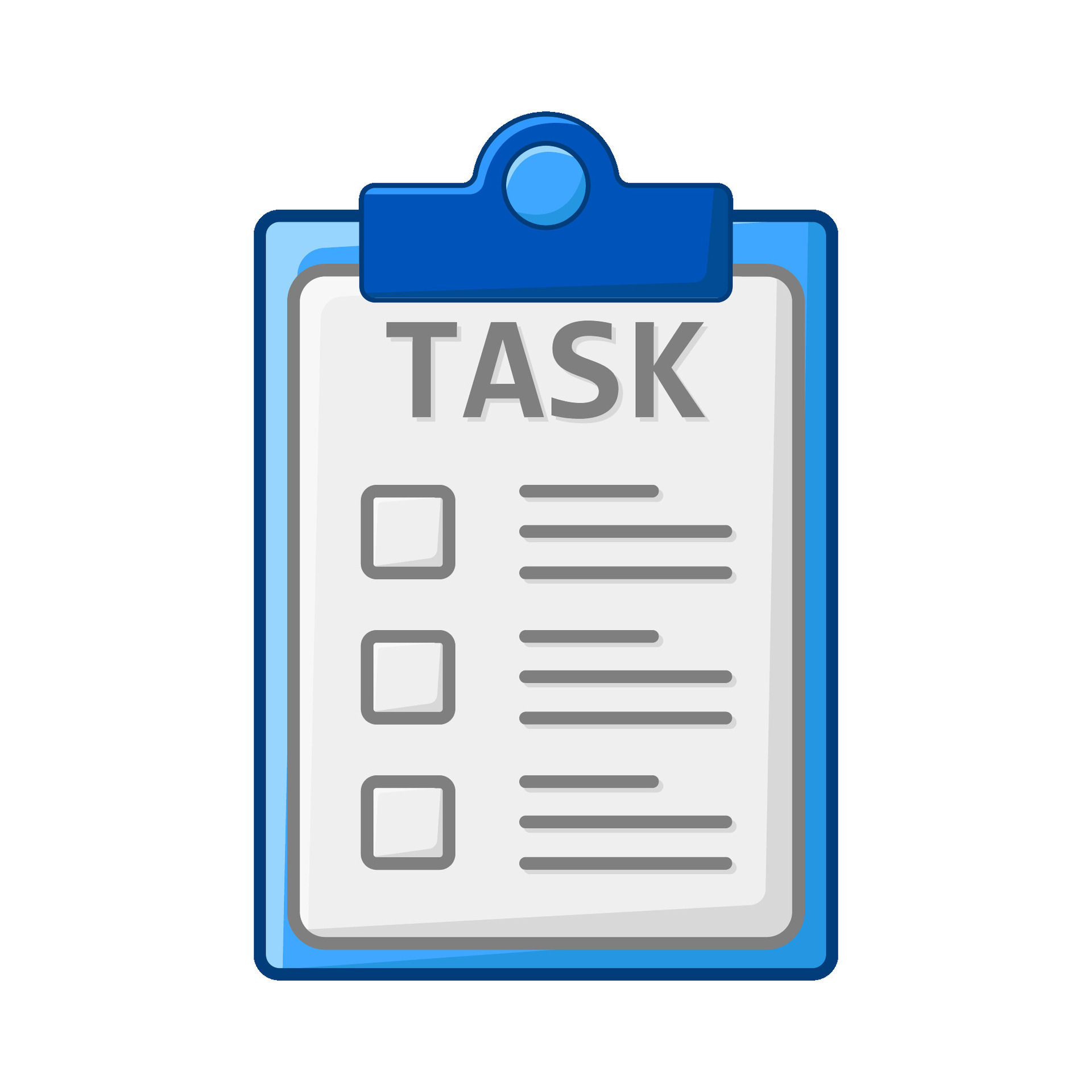 task list in clipboard illustration 39598656 Vector Art at Vecteezy