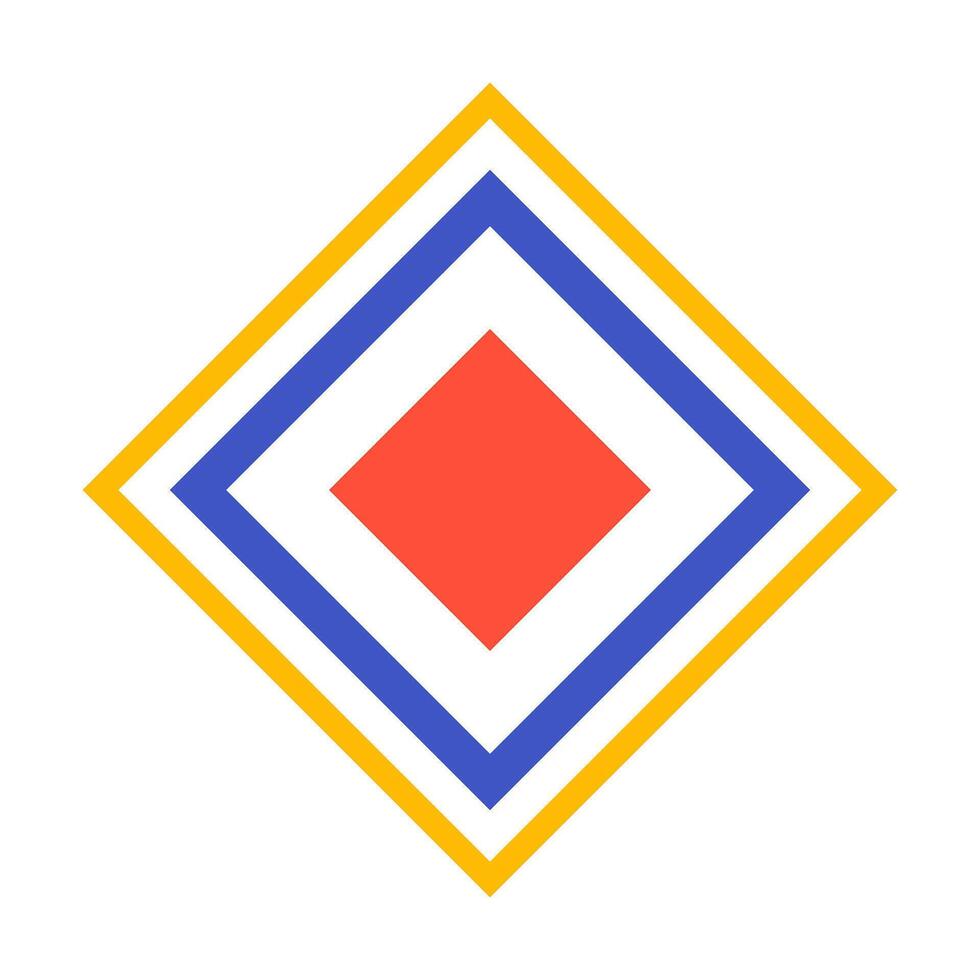 Illustration of geometric shapes vector