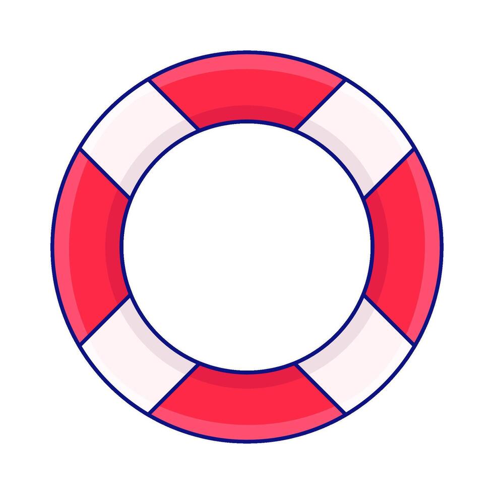 Illustration of lifebuoy vector
