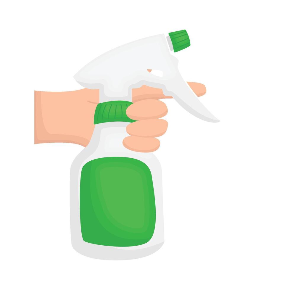 Illustration of spray bottle vector