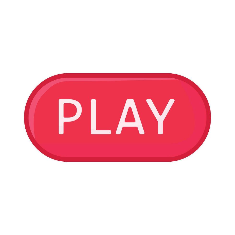 Illustration of play button vector