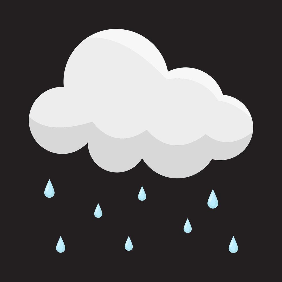 cloud rain illustration vector