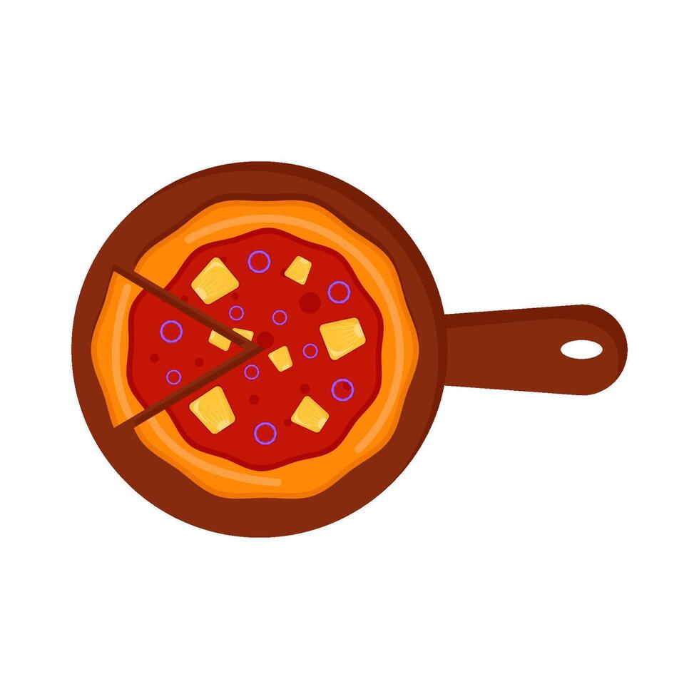 Illustration of pizza vector