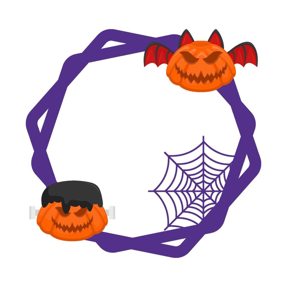 Illustration of Halloween frame vector