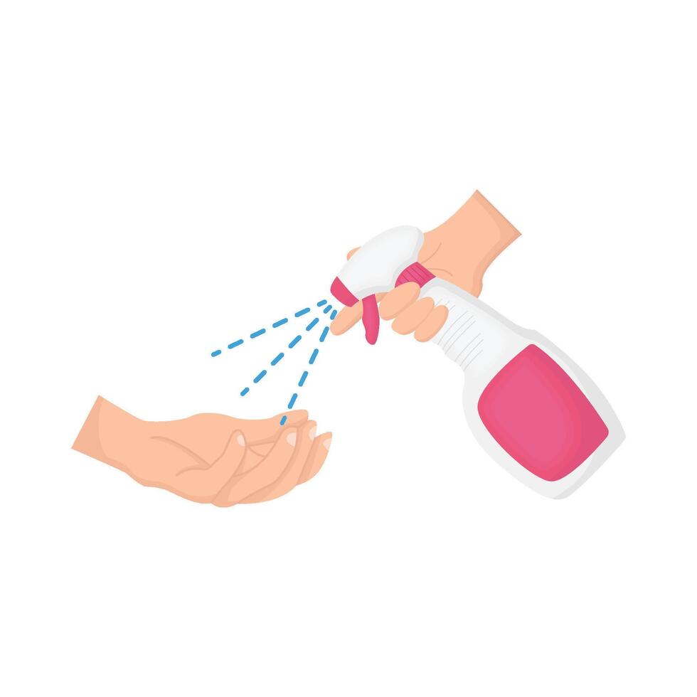 Illustration of spray bottle vector