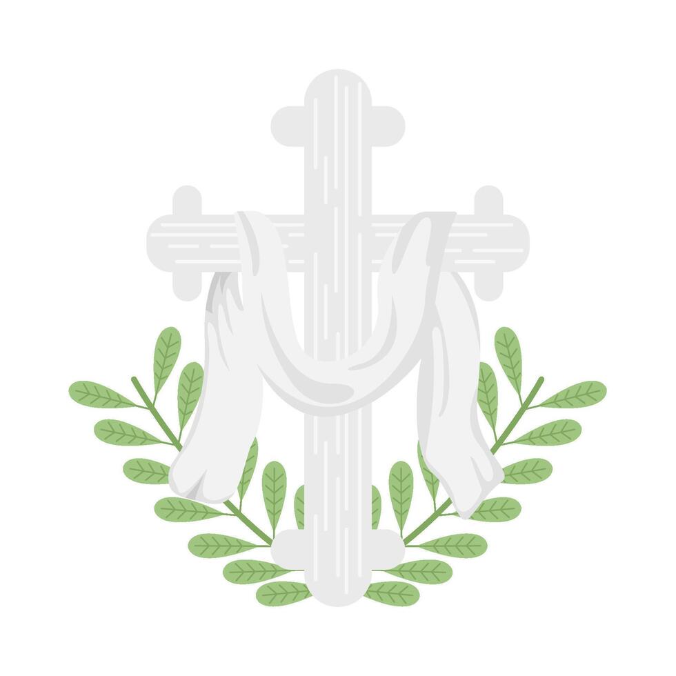 christian cross religious  illustration vector