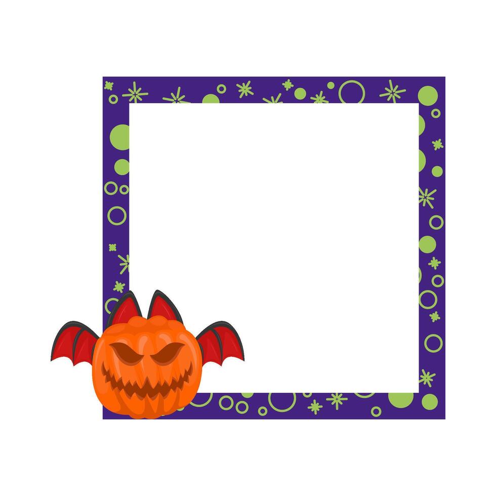 Illustration of Halloween frame vector