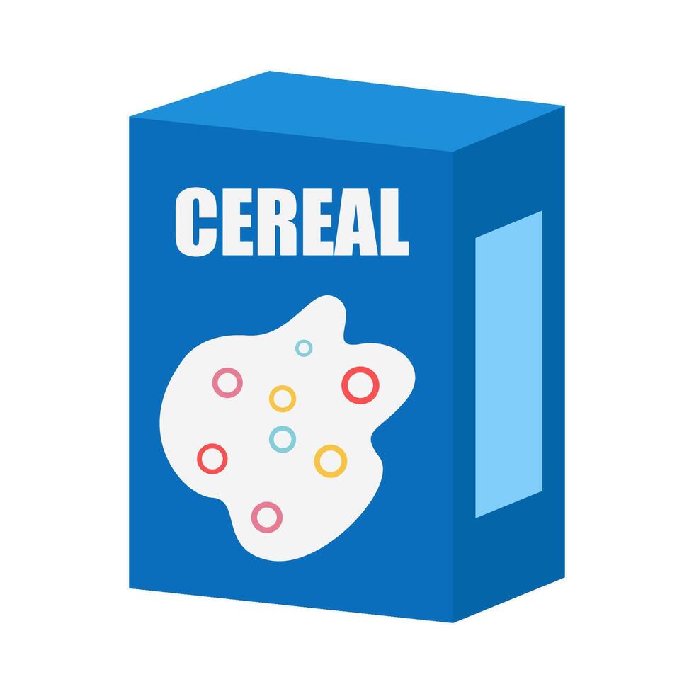 box cereal illustration vector