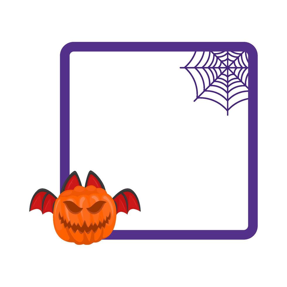 Illustration of Halloween frame vector