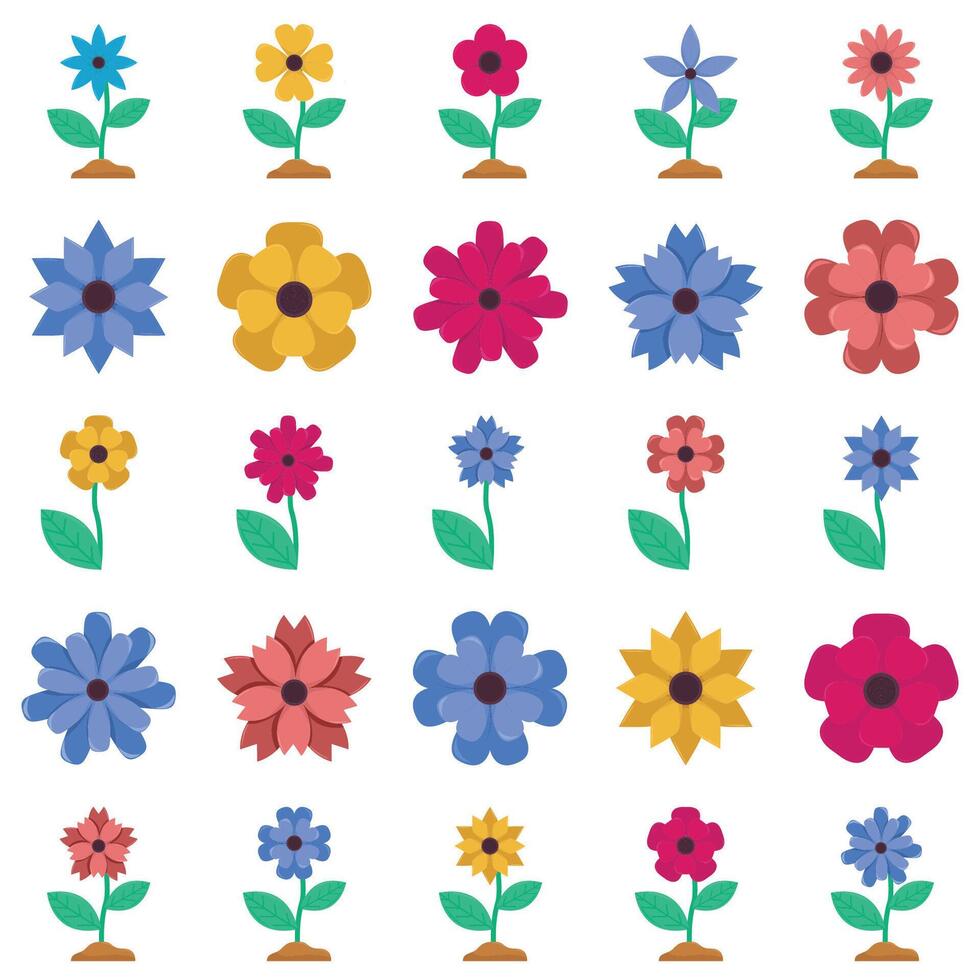 flower pack illustration vector