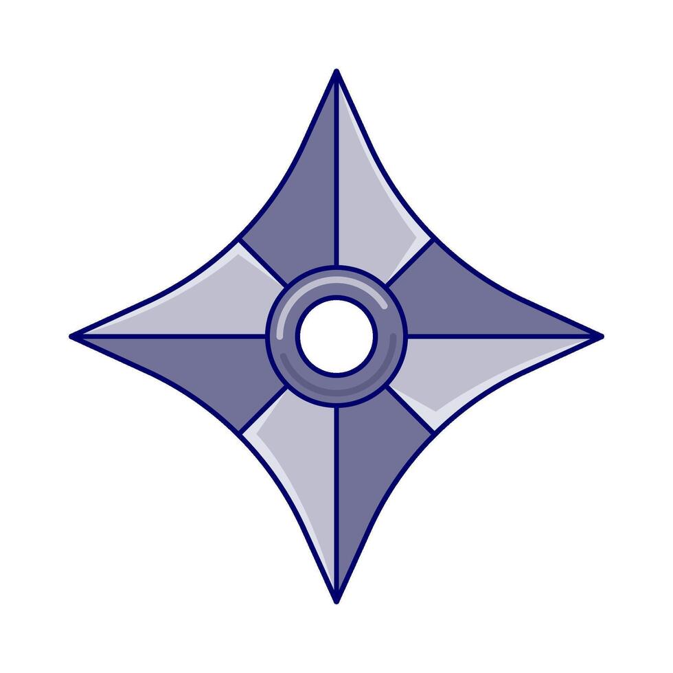 Illustration of shuriken vector