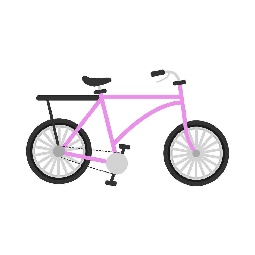 Bicycle transportation illustration vector