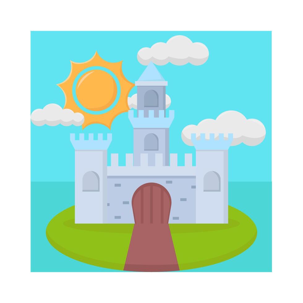 Illustration of castle vector