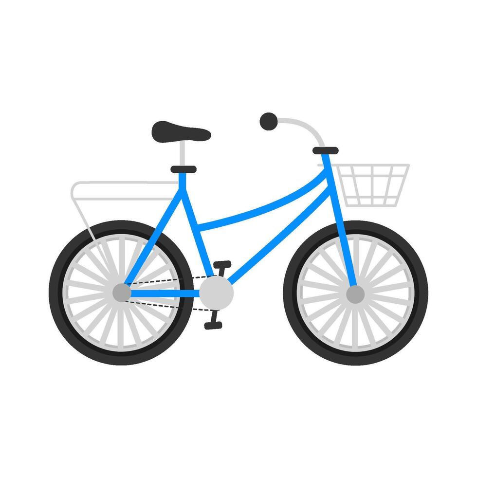 Bicycle transportation illustration vector