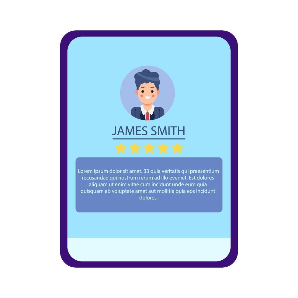 review star with comment customer in tab illustration vector