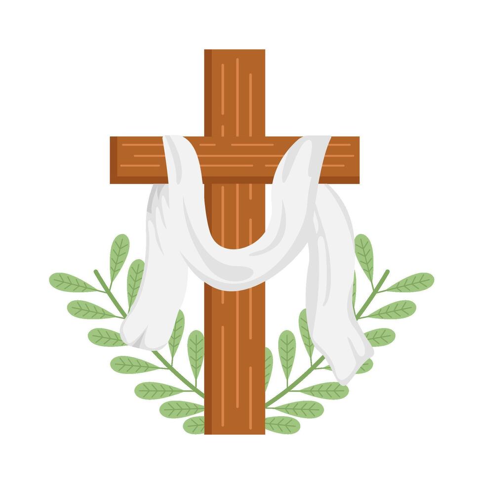 christian cross religious  illustration vector