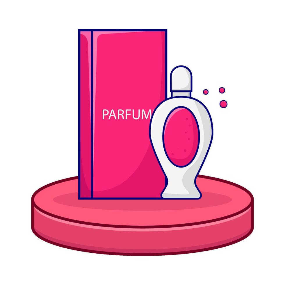 ilustración de perfume vector