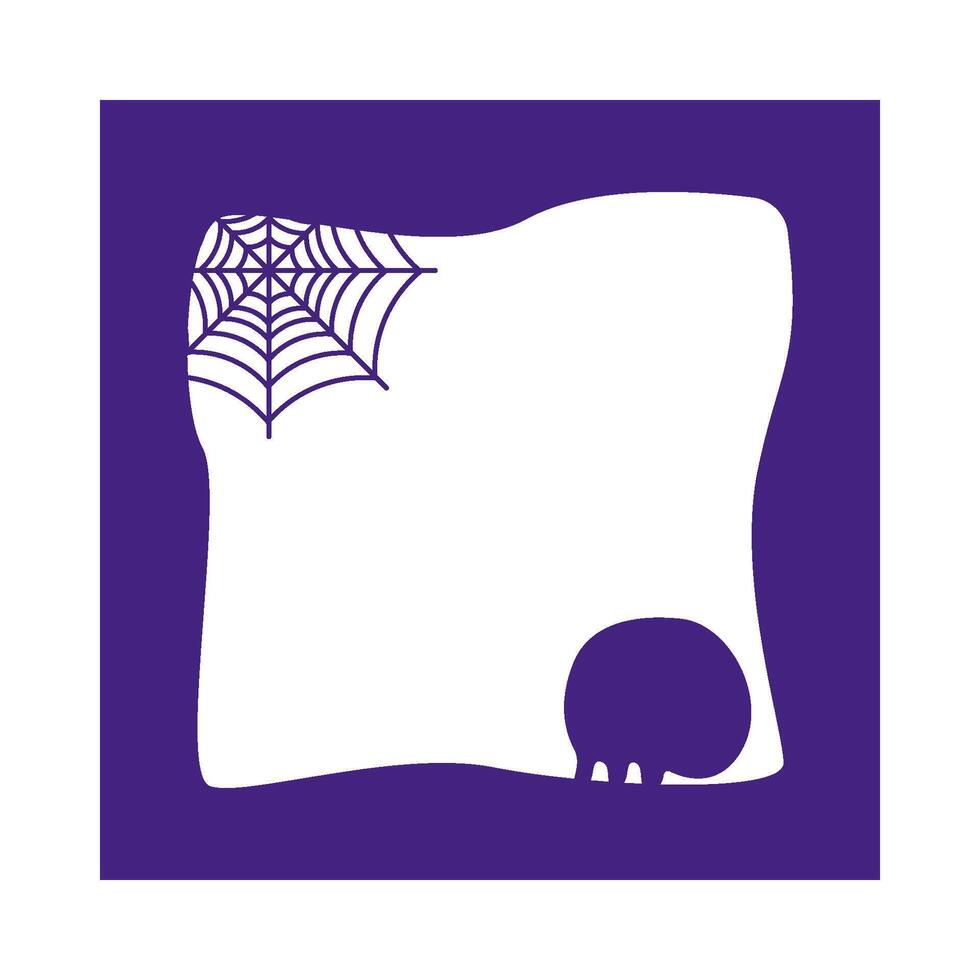 Illustration of Halloween frame vector