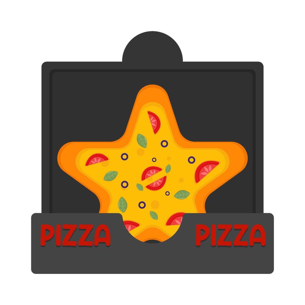 ilustración de pizza vector