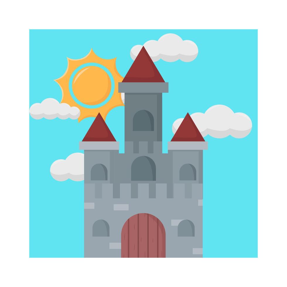 ilustración del castillo vector