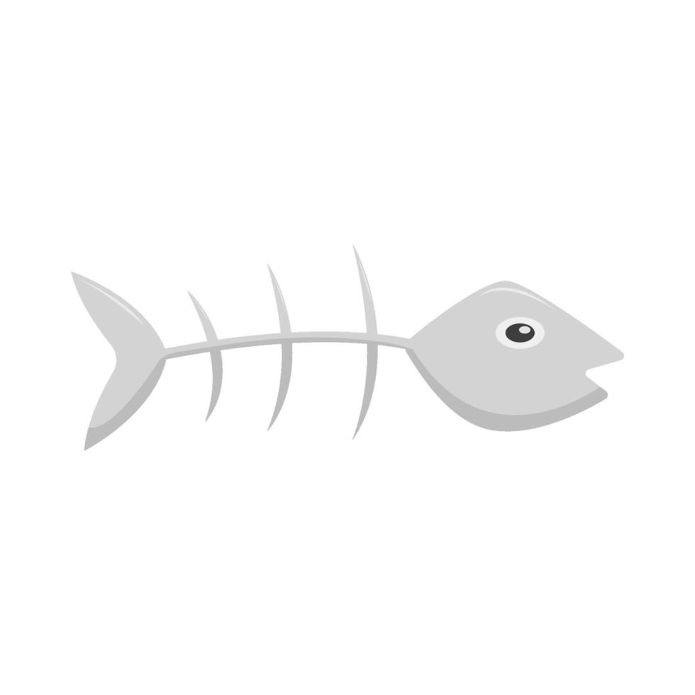 bone fish illustration vector