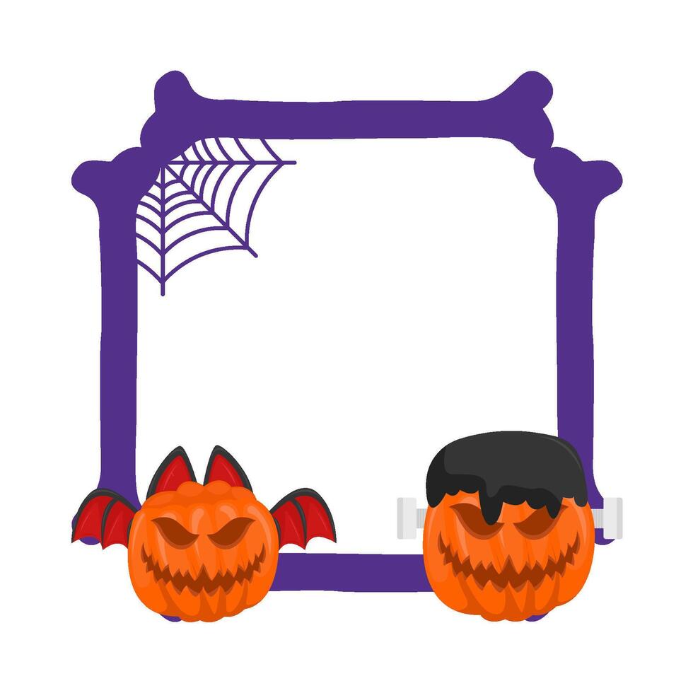 Illustration of Halloween frame vector