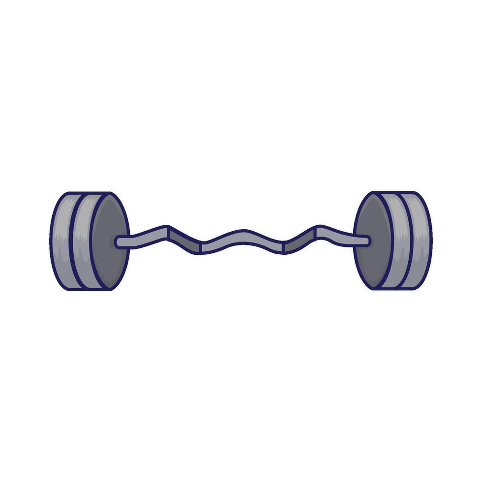 Illustration of barbell vector