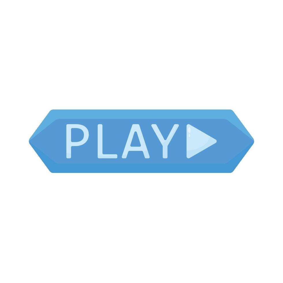 Illustration of play button vector