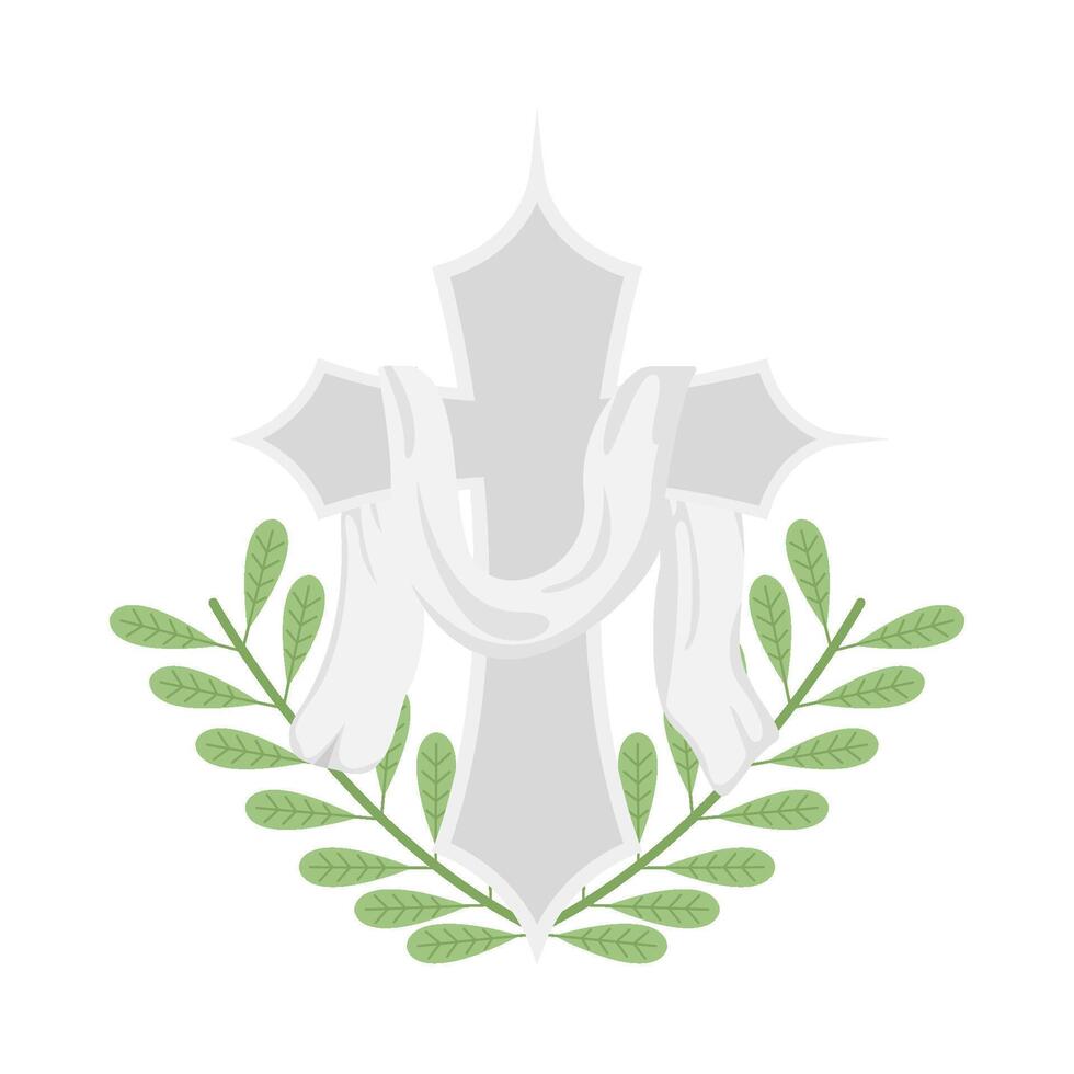 christian cross religious  illustration vector